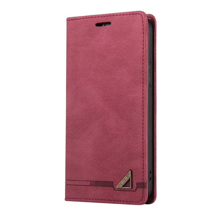 For Xiaomi Redmi 13C Skin Feel Anti-theft Brush Horizontal Flip Leather Case with Holder(Wine Red) - 13C Cases by PMC TechLife | Online Shopping South Africa | PMC TechLife | Buy Now Pay Later Mobicred