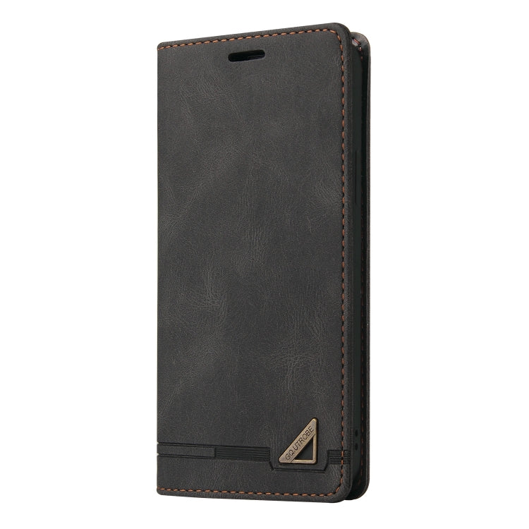 For Xiaomi Redmi Note 13 5G Skin Feel Anti-theft Brush Horizontal Flip Leather Case with Holder(Black) - Note 13 Cases by PMC TechLife | Online Shopping South Africa | PMC TechLife | Buy Now Pay Later Mobicred