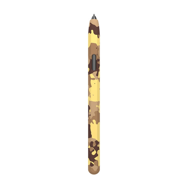 For Samsung Galaxy Tab S7 LOVE MEI Camouflage Silicone Protective Pen Case(Yellow) - Pencil Accessories by LOVE MEI | Online Shopping South Africa | PMC Jewellery