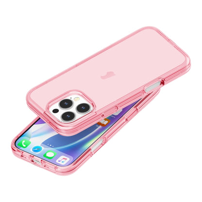 For iPhone 16 Pro Max Shockproof Terminator Transparent Phone Case(Pink) - iPhone 16 Pro Max Cases by PMC Jewellery | Online Shopping South Africa | PMC Jewellery | Buy Now Pay Later Mobicred