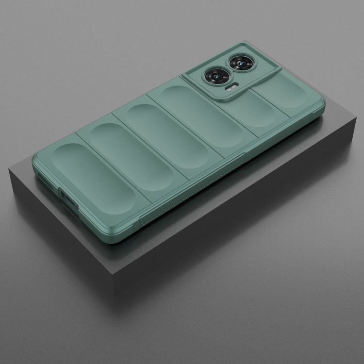For Motorola Edge 50 Fusion 5G Global Magic Shield TPU + Flannel Phone Case(Dark Green) - free shipping - PMC TechLife - Order now!