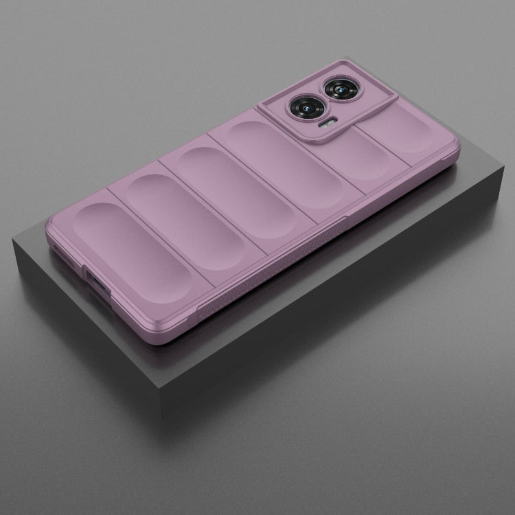 For Motorola Edge 50 Fusion 5G Global Magic Shield TPU + Flannel Phone Case(Purple) - free shipping - PMC TechLife - Order now!