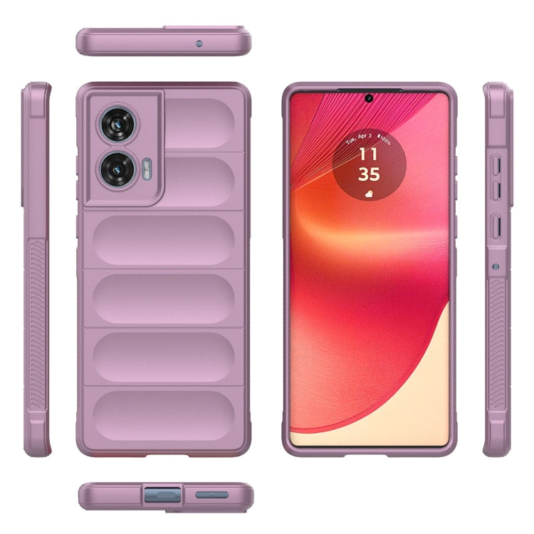For Motorola Edge 50 Fusion 5G Global Magic Shield TPU + Flannel Phone Case(Purple) - free shipping - PMC TechLife - Order now!
