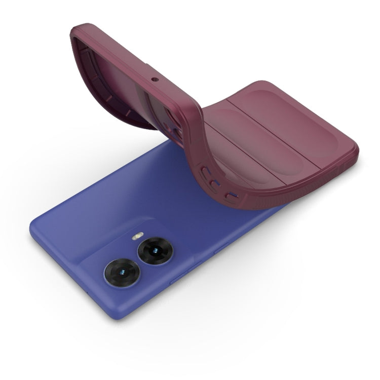 For Motorola Moto G85 5G Global Magic Shield TPU + Flannel Phone Case(Black) - free shipping - PMC TechLife - Order now!