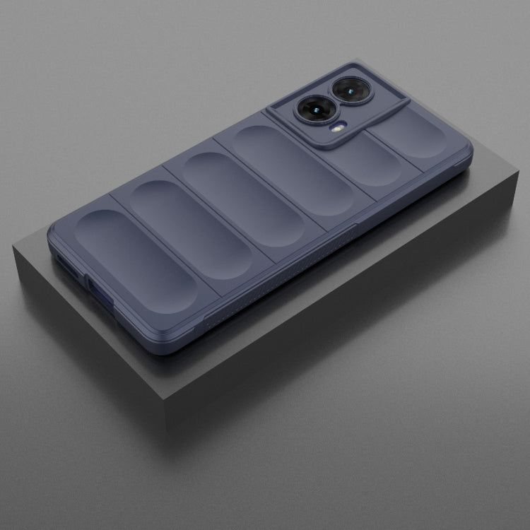 For Motorola Moto G85 5G Global Magic Shield TPU + Flannel Phone Case(Dark Blue) - free shipping - PMC TechLife - Order now!