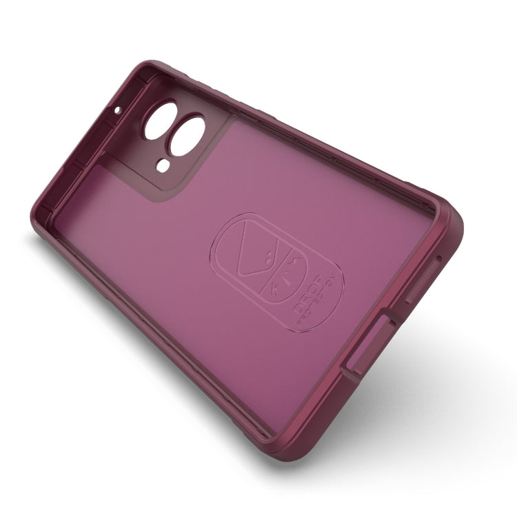 For Motorola Moto G85 5G Global Magic Shield TPU + Flannel Phone Case(Purple) - free shipping - PMC TechLife - Order now!