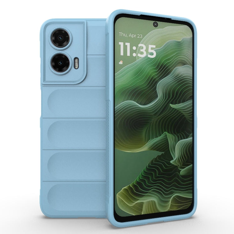 For Motorola Moto G35 5G Global Magic Shield TPU + Flannel Phone Case(Light Blue) - free shipping - PMC TechLife - Order now!