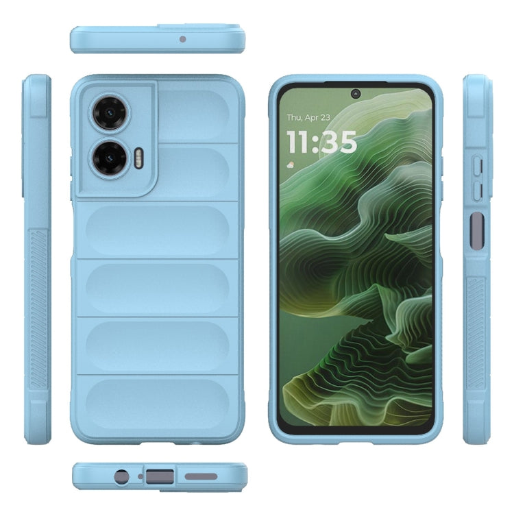 For Motorola Moto G35 5G Global Magic Shield TPU + Flannel Phone Case(Light Blue) - free shipping - PMC TechLife - Order now!