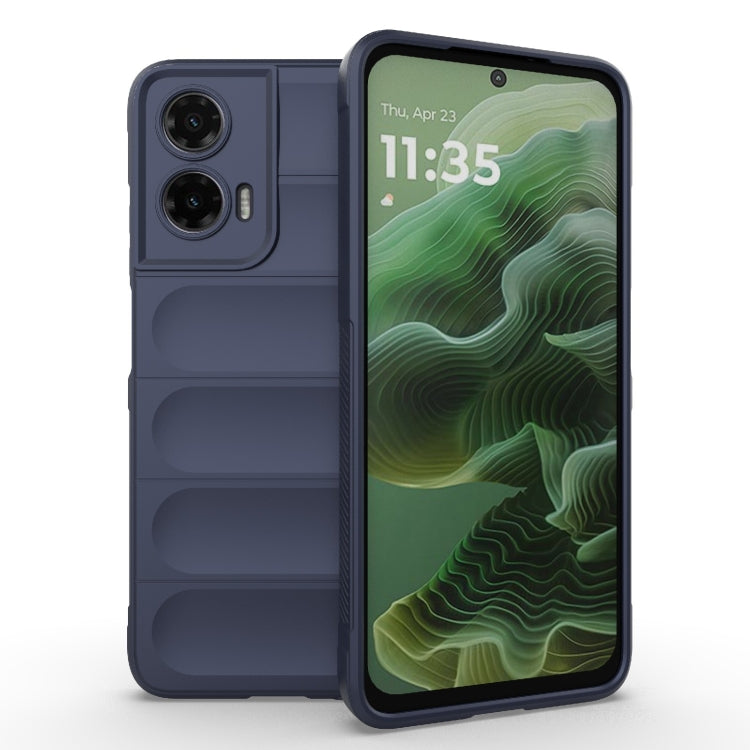 For Motorola Moto G35 5G Global Magic Shield TPU + Flannel Phone Case(Dark Blue) - free shipping - PMC TechLife - Order now!