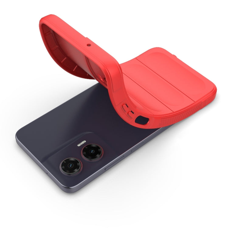 For Motorola Moto G35 5G Global Magic Shield TPU + Flannel Phone Case(Dark Blue) - free shipping - PMC TechLife - Order now!