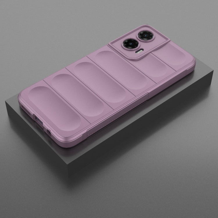 For Motorola Moto G35 5G Global Magic Shield TPU + Flannel Phone Case(Purple) - free shipping - PMC TechLife - Order now!