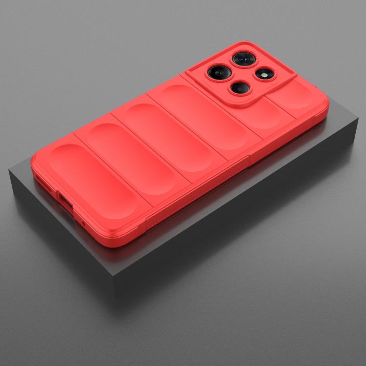 For Motorola Moto G15 4G Global Magic Shield TPU + Flannel Phone Case(Red) - free shipping - PMC TechLife - Order now!