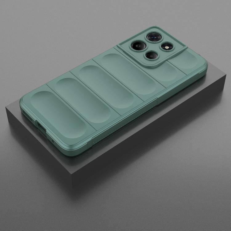 For Motorola Moto G15 4G Global Magic Shield TPU + Flannel Phone Case(Dark Green) - free shipping - PMC TechLife - Order now!