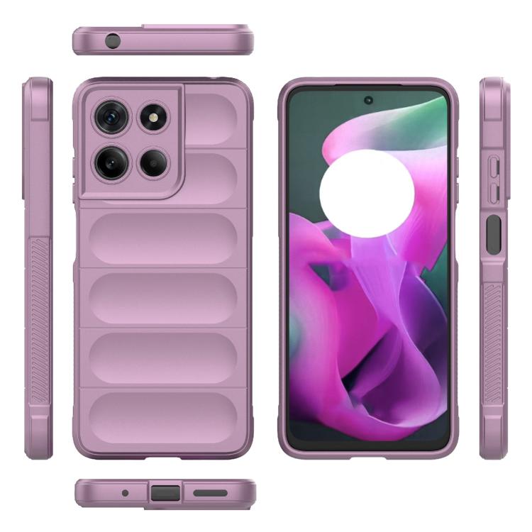 For Motorola Moto G15 4G Global Magic Shield TPU + Flannel Phone Case(Purple) - free shipping - PMC TechLife - Order now!