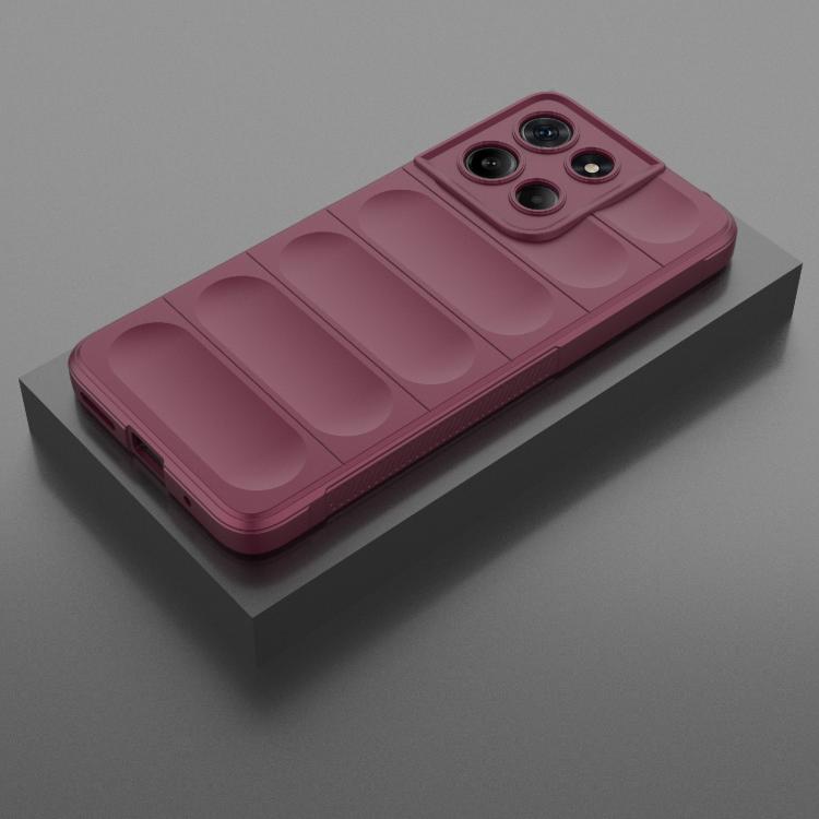 For Motorola Moto G15 4G Global Magic Shield TPU + Flannel Phone Case(Wine Red) - free shipping - PMC TechLife - Order now!