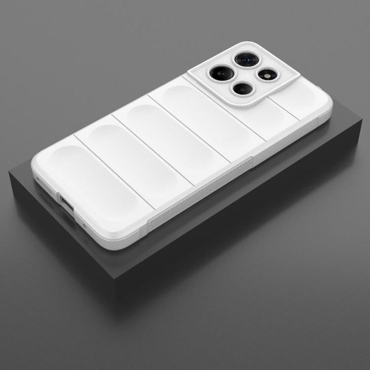 For Motorola Moto G15 4G Global Magic Shield TPU + Flannel Phone Case(White) - free shipping - PMC TechLife - Order now!