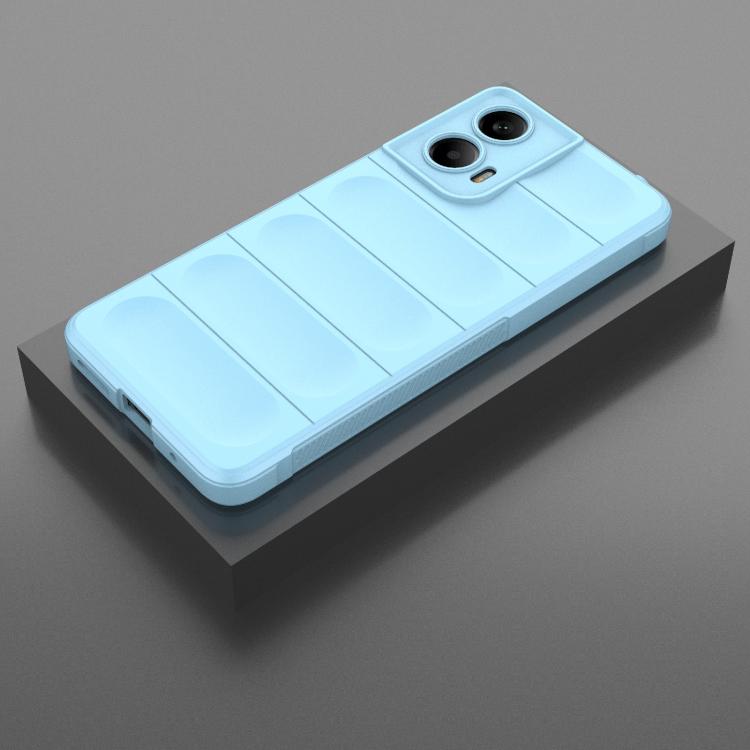 For Motorola Moto G24 4G Global Magic Shield TPU + Flannel Phone Case(Light Blue) - free shipping - PMC TechLife - Order now!