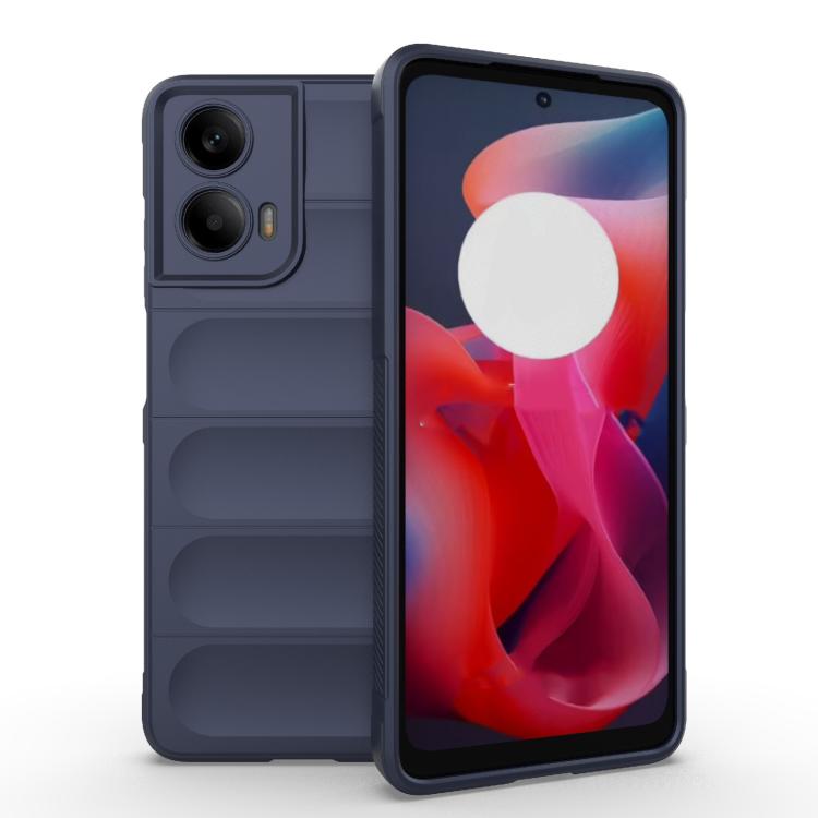 For Motorola Moto G24 4G Global Magic Shield TPU + Flannel Phone Case(Dark Blue) - free shipping - PMC TechLife - Order now!