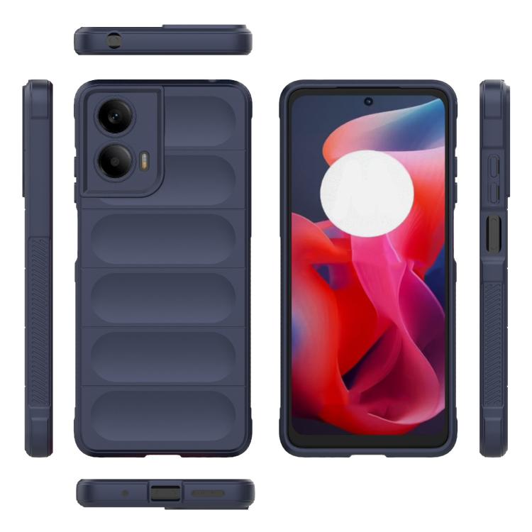 For Motorola Moto G24 4G Global Magic Shield TPU + Flannel Phone Case(Dark Blue) - free shipping - PMC TechLife - Order now!
