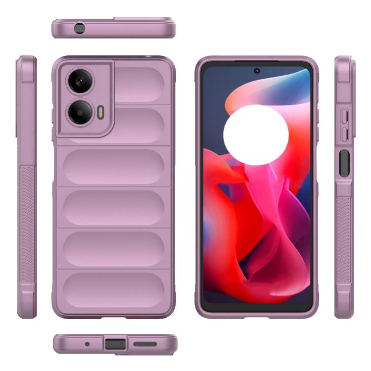 For Motorola Moto G24 4G Global Magic Shield TPU + Flannel Phone Case(Purple) - free shipping - PMC TechLife - Order now!