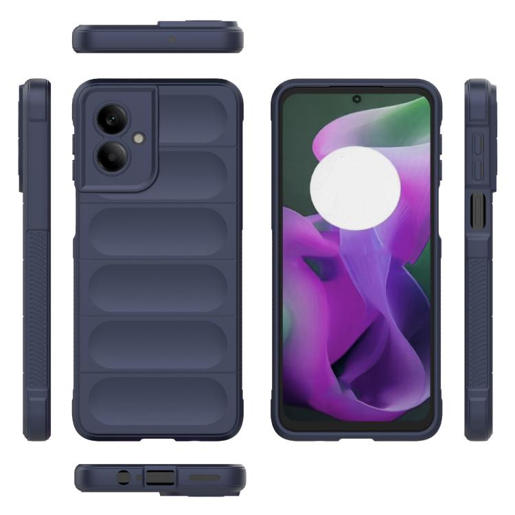 For Motorola Moto G55 5G Global Magic Shield TPU + Flannel Phone Case(Dark Blue) - free shipping - PMC TechLife - Order now!