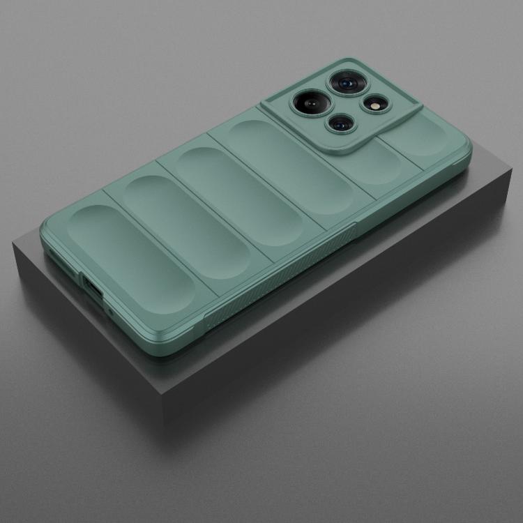For Motorola Moto G75 5G Global Magic Shield TPU + Flannel Phone Case(Dark Green) - free shipping - PMC TechLife - Order now!
