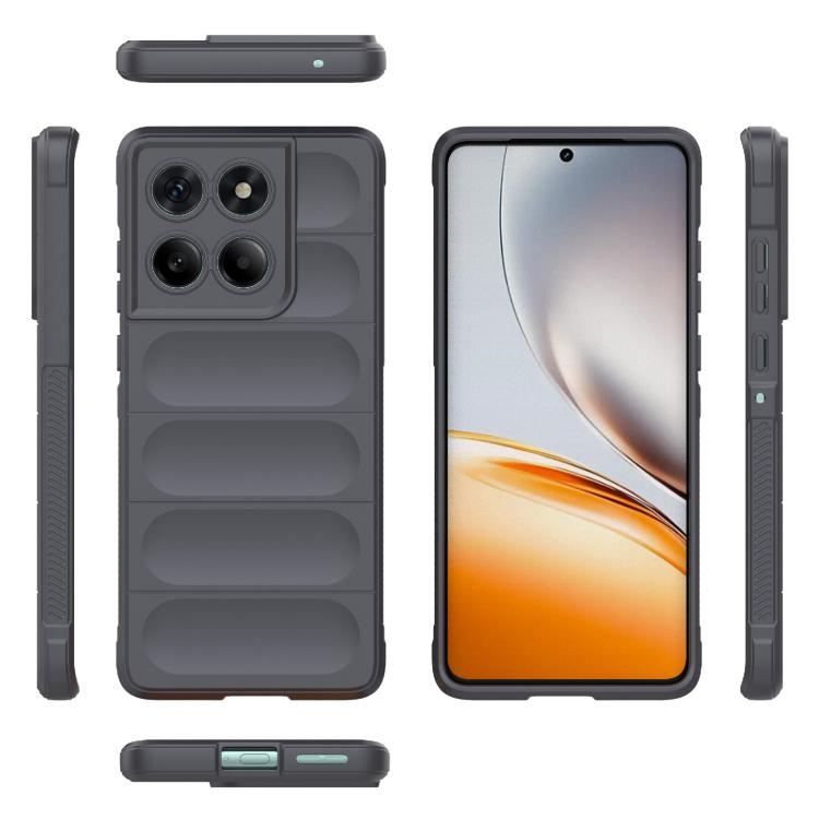 For Motorola Edge 60 Fusion 5G Global Magic Shield TPU + Flannel Phone Case(Dark Grey) - free shipping - PMC TechLife - Order now!