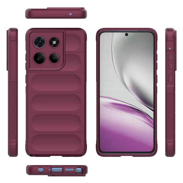 For Motorola Edge 60 Stylus 5G Global Magic Shield TPU + Flannel Phone Case(Wine Red) - free shipping - PMC TechLife - Order now!