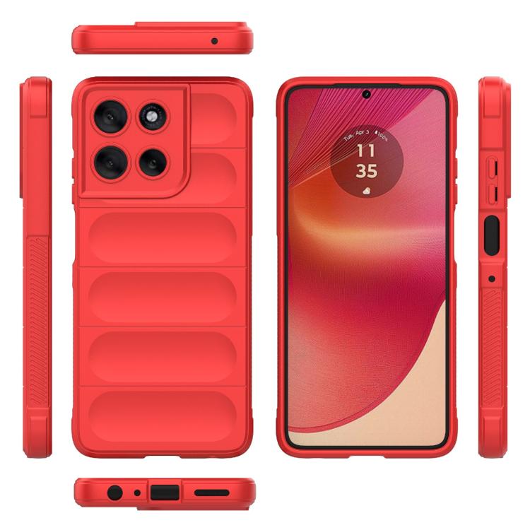 For Motorola Moto G56 5G Magic Shield TPU + Flannel Phone Case(Red) - free shipping - PMC TechLife - Order now!