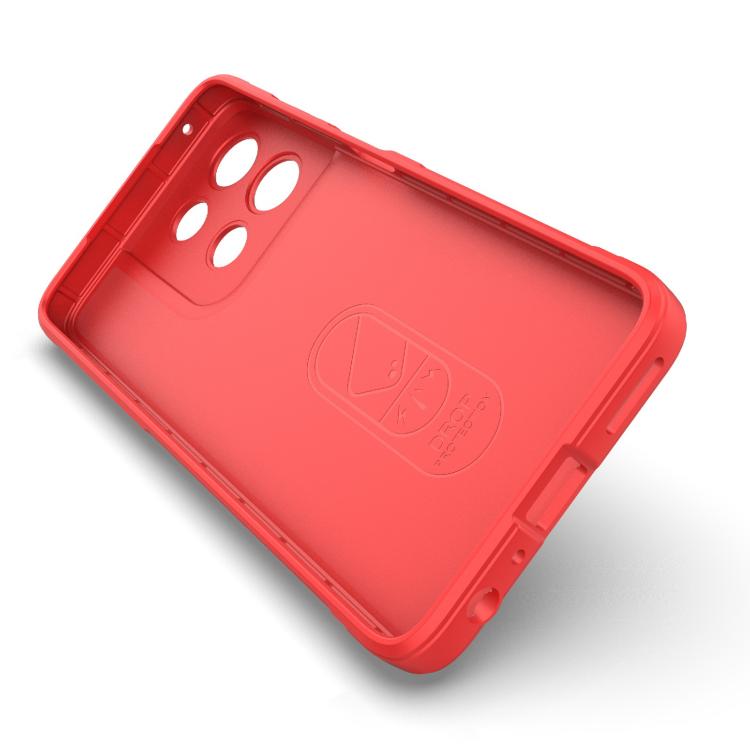 For Motorola Moto G56 5G Magic Shield TPU + Flannel Phone Case(Red) - free shipping - PMC TechLife - Order now!