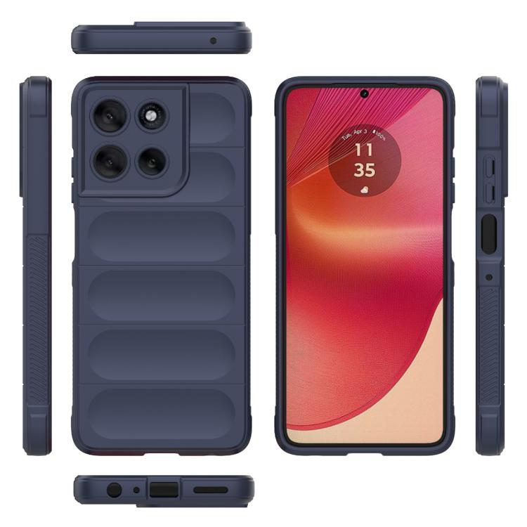 For Motorola Moto G56 5G Magic Shield TPU + Flannel Phone Case(Dark Blue) - free shipping - PMC TechLife - Order now!