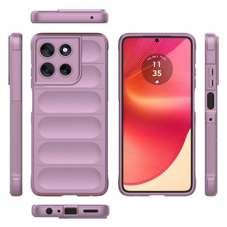 For Motorola Moto G56 5G Magic Shield TPU + Flannel Phone Case(Purple) - free shipping - PMC TechLife - Order now!