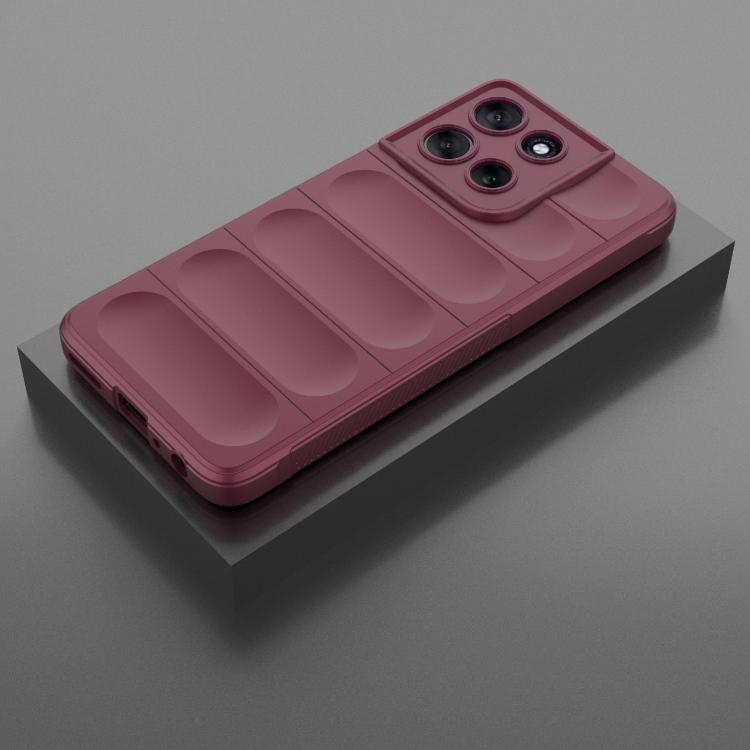 For Motorola Moto G56 5G Magic Shield TPU + Flannel Phone Case(Wine Red) - free shipping - PMC TechLife - Order now!