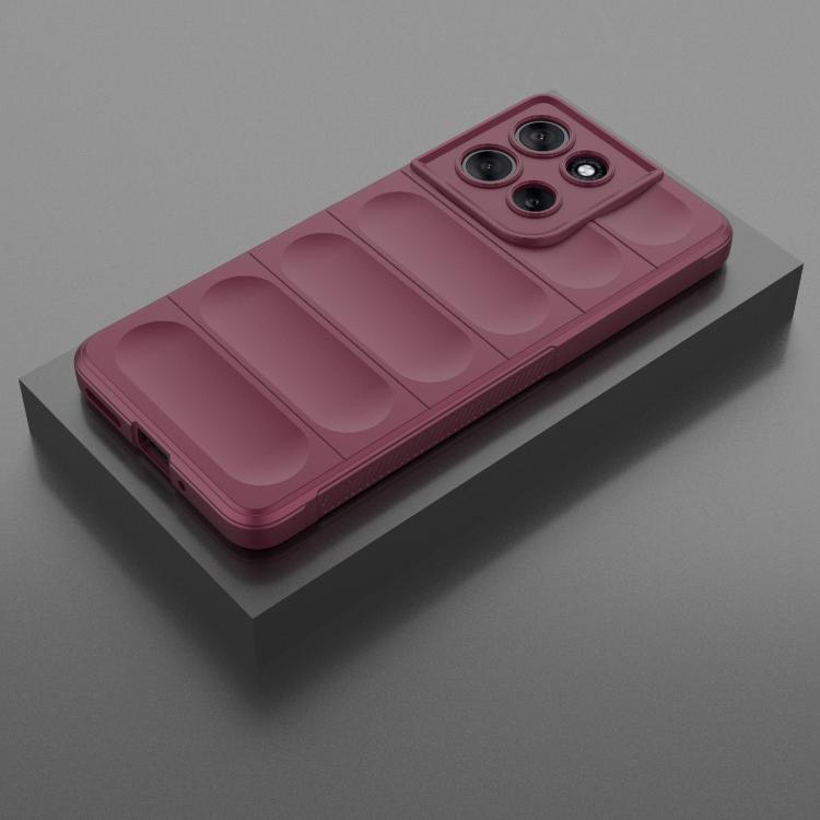 For Motorola Moto G86 5G Magic Shield TPU + Flannel Phone Case(Wine Red) - free shipping - PMC TechLife - Order now!