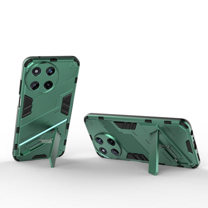 For Realme 11 4G Global Punk Armor 2 in 1 PC + TPU Phone Case with Holder(Green) - Realme Cases by PMC Jewellery | Online Shopping South Africa | PMC Jewellery | Buy Now Pay Later Mobicred