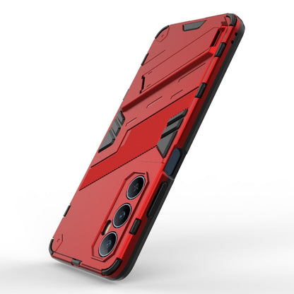 For Realme C65 4G Global Punk Armor 2 in 1 PC + TPU Phone Case with Holder(Red) - Realme Cases by PMC Jewellery | Online Shopping South Africa | PMC Jewellery | Buy Now Pay Later Mobicred