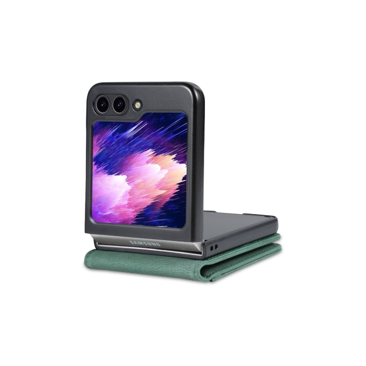 For Samsung Galaxy Z Flip5 AZNS Dream II Skin Feel PU+TPU Horizontal Flip PU Phone Case(Green) - free shipping - PMC TechLife - Order now!
