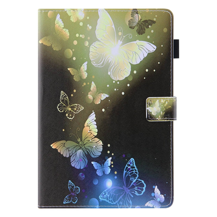 For Amazon Fire Max 11 2023 Colored Drawing Leather Smart Tablet Case(Gold Butterflies) - Amazon by PMC TechLife | Online Shopping South Africa | PMC TechLife | Buy Now Pay Later Mobicred