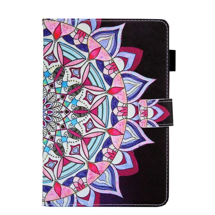 For Amazon Fire Max 11 2023 Colored Drawing Leather Smart Tablet Case(National Flower) - Amazon by PMC TechLife | Online Shopping South Africa | PMC TechLife | Buy Now Pay Later Mobicred