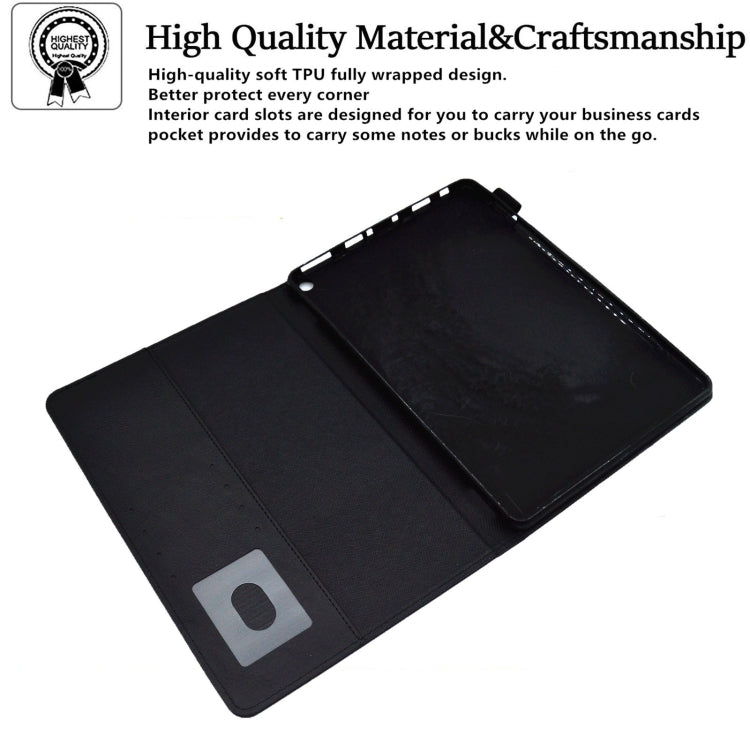 For Amazon Fire Max 11 2023 Suede Cross Texture Magnetic Clasp Leather Tablet Case(Black) - Amazon by PMC TechLife | Online Shopping South Africa | PMC TechLife | Buy Now Pay Later Mobicred