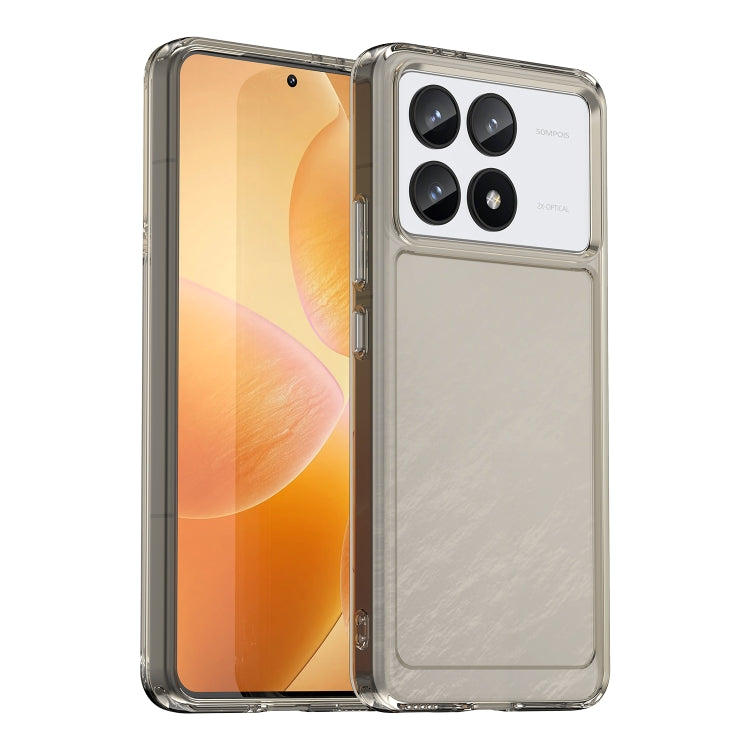 For Xiaomi Redmi K70 Candy Series TPU Phone Case(Transparent Grey) - K70 Cases by PMC Jewellery | Online Shopping South Africa | PMC Jewellery | Buy Now Pay Later Mobicred