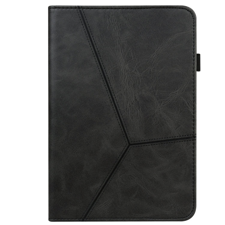 For Amazon Fire Max 11 Embossed Striped Leather Tablet Case(Black) - Amazon by PMC TechLife | Online Shopping South Africa | PMC TechLife | Buy Now Pay Later Mobicred