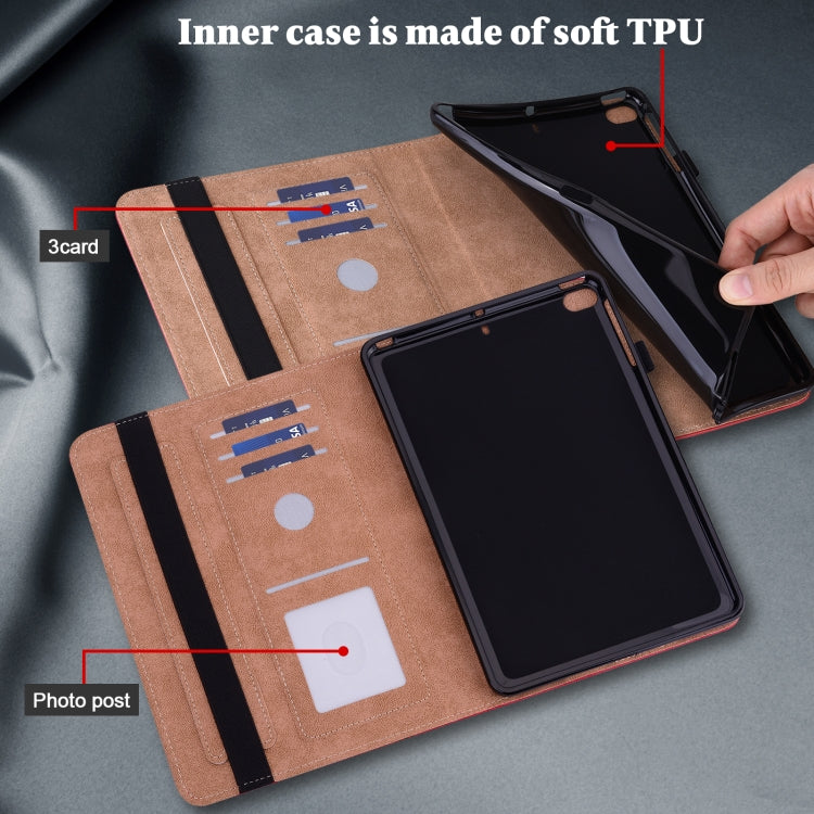 For Amazon Fire Max 11 Embossed Striped Leather Tablet Case(Red) - Amazon by PMC TechLife | Online Shopping South Africa | PMC TechLife | Buy Now Pay Later Mobicred