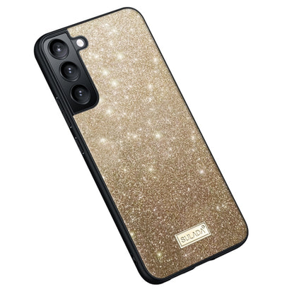 For Samsung Galaxy S24 5G SULADA Glittery TPU + Handmade Leather Phone Case(Gold) - Galaxy S24 5G Cases by SULADA | Online Shopping South Africa | PMC Jewellery | Buy Now Pay Later Mobicred