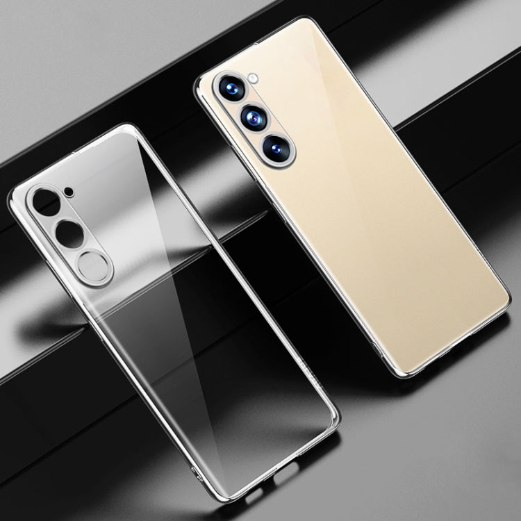 For Samsung Galaxy S23+ 5G SULADA Shockproof Plating TPU Transparent Phone Case(Silver) - Galaxy S23+ 5G Cases by SULADA | Online Shopping South Africa | PMC TechLife | Buy Now Pay Later Mobicred