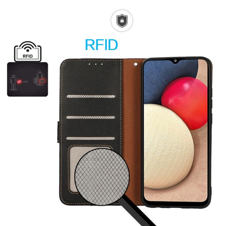 For iPhone 17 Air KHAZNEH Litchi Texture Leather RFID Phone Case(Black) - free shipping - PMc TechLife - Order now!