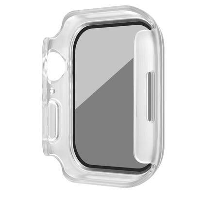 For Apple Watch Ultra 49mm Frosted PC + Anti-spy Tempered Film Integrated Watch Protective Case(Transparent) - Watch Cases by PMC Jewellery | Online Shopping South Africa | PMC Jewellery | Buy Now Pay Later Mobicred