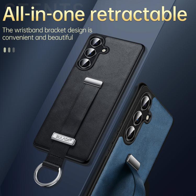 For Samsung Galaxy S23 Ultra 5G SULADA PC Hybrid Leather Texture Skin Feel Shockproof Phone Case(Red) - Galaxy S23 Ultra 5G Cases by SULADA | Online Shopping South Africa | PMC TechLife | Buy Now Pay Later Mobicred