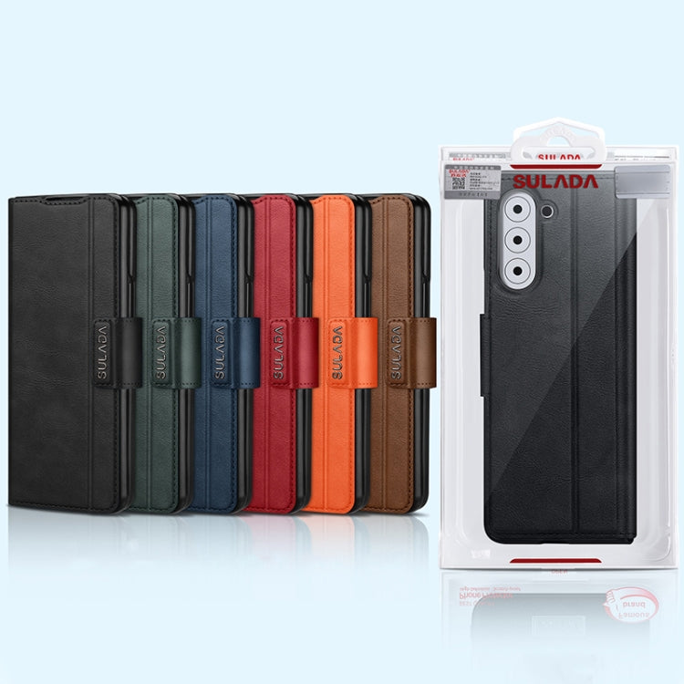 For Honor Magic Vs SULADA All-inclusive Magnetic Snap Flip Leather Phone Case(Green) - free shipping - PMC TechLife - Order now!