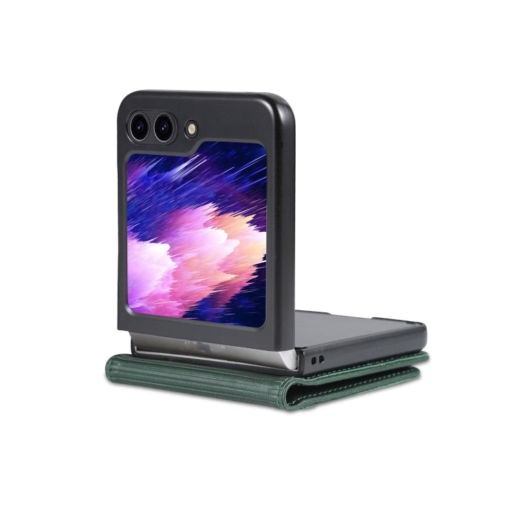 For Samsung Galaxy Z Flip5 5G AZNS Magnetic Calf Texture Flip Leather Phone Case(Dark Green) - Galaxy Z Flip5 Cases by AZNS | Online Shopping South Africa | PMC Jewellery